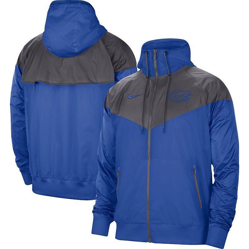 Mens Nike Royal Florida Gators Windrunner Raglan Hoodie Full-Zip Jacket Product Image