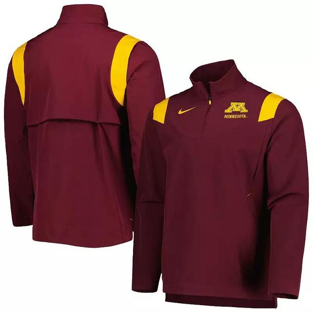 Mens Nike Maroon Minnesota Golden Gophers 2022 Coaches Sideline Quarter-Zip Top Product Image