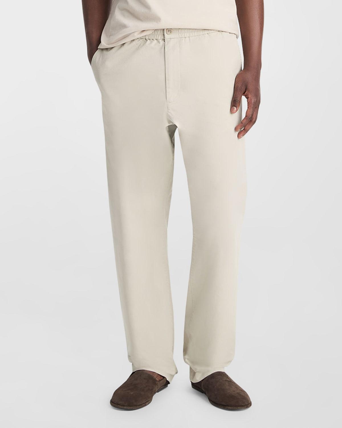 Mens Stretch-Cotton Flat-Front Pants Product Image