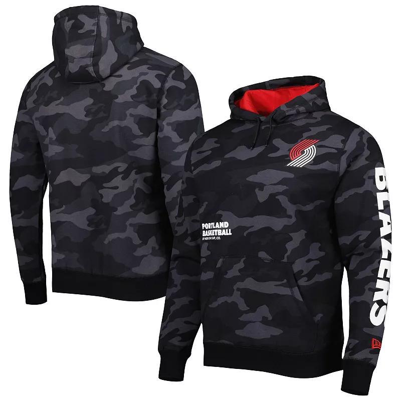 Mens New Era /Camo Portland Trail Blazers Tonal Pullover Hoodie Product Image