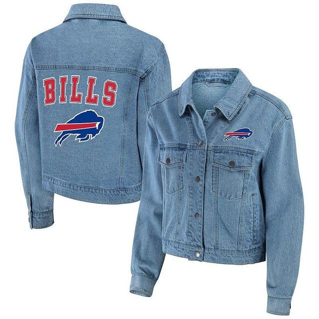 Womens WEAR by Erin Andrews Buffalo Bills Full-Snap Denim Jacket Product Image