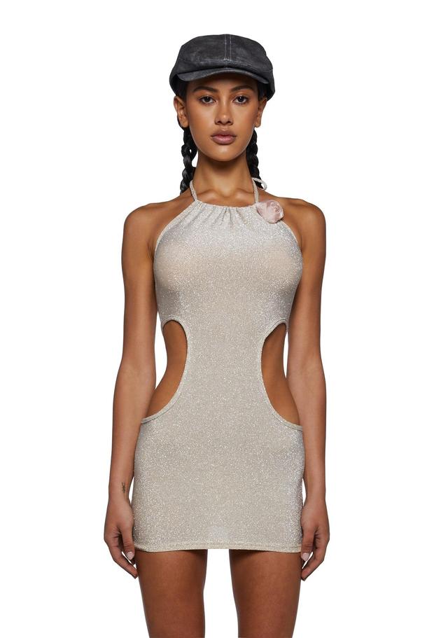 Zemeta Bodycon Mini Dress - Off White Product Image