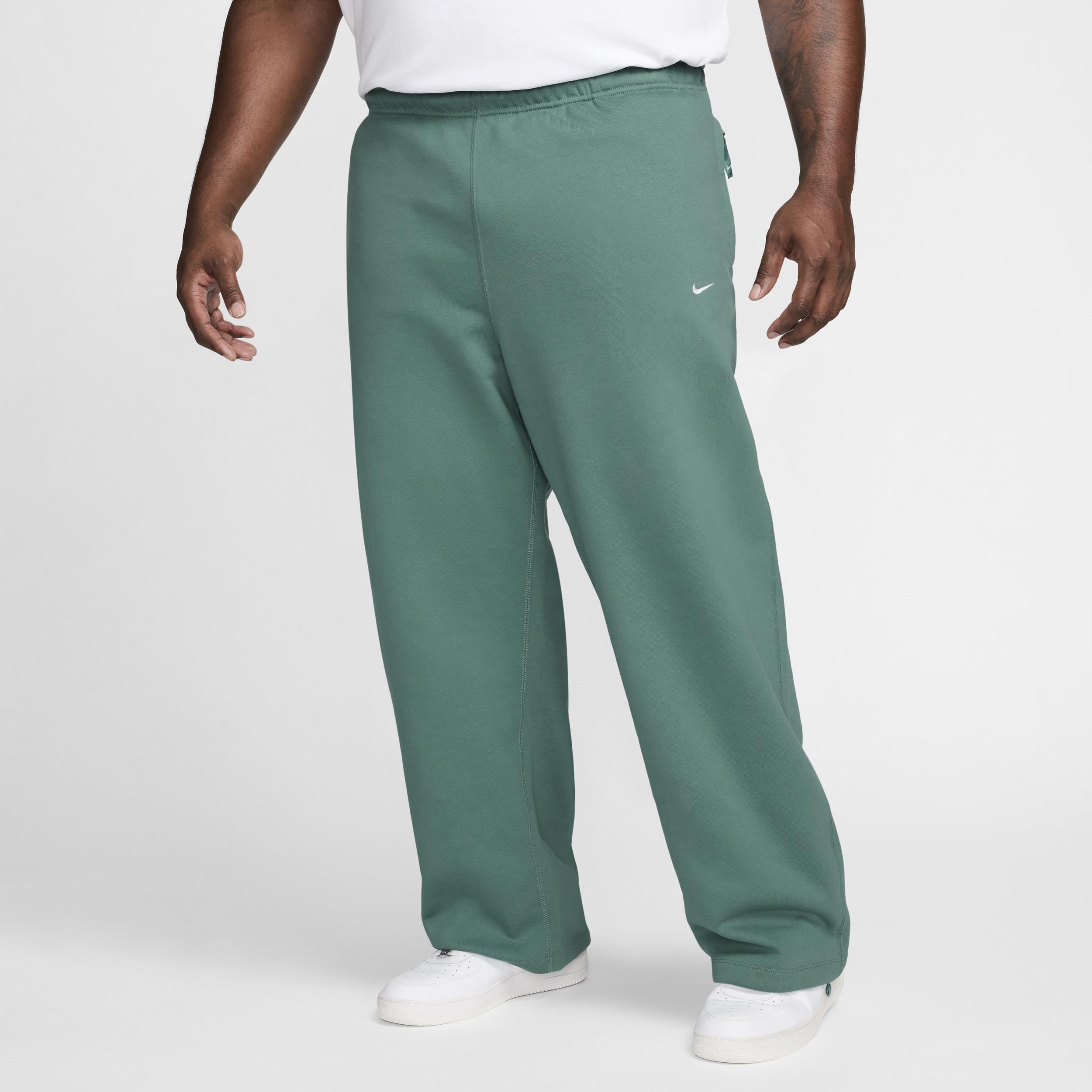 Nike Men's Solo Swoosh Open-Hem Fleece Pants Product Image