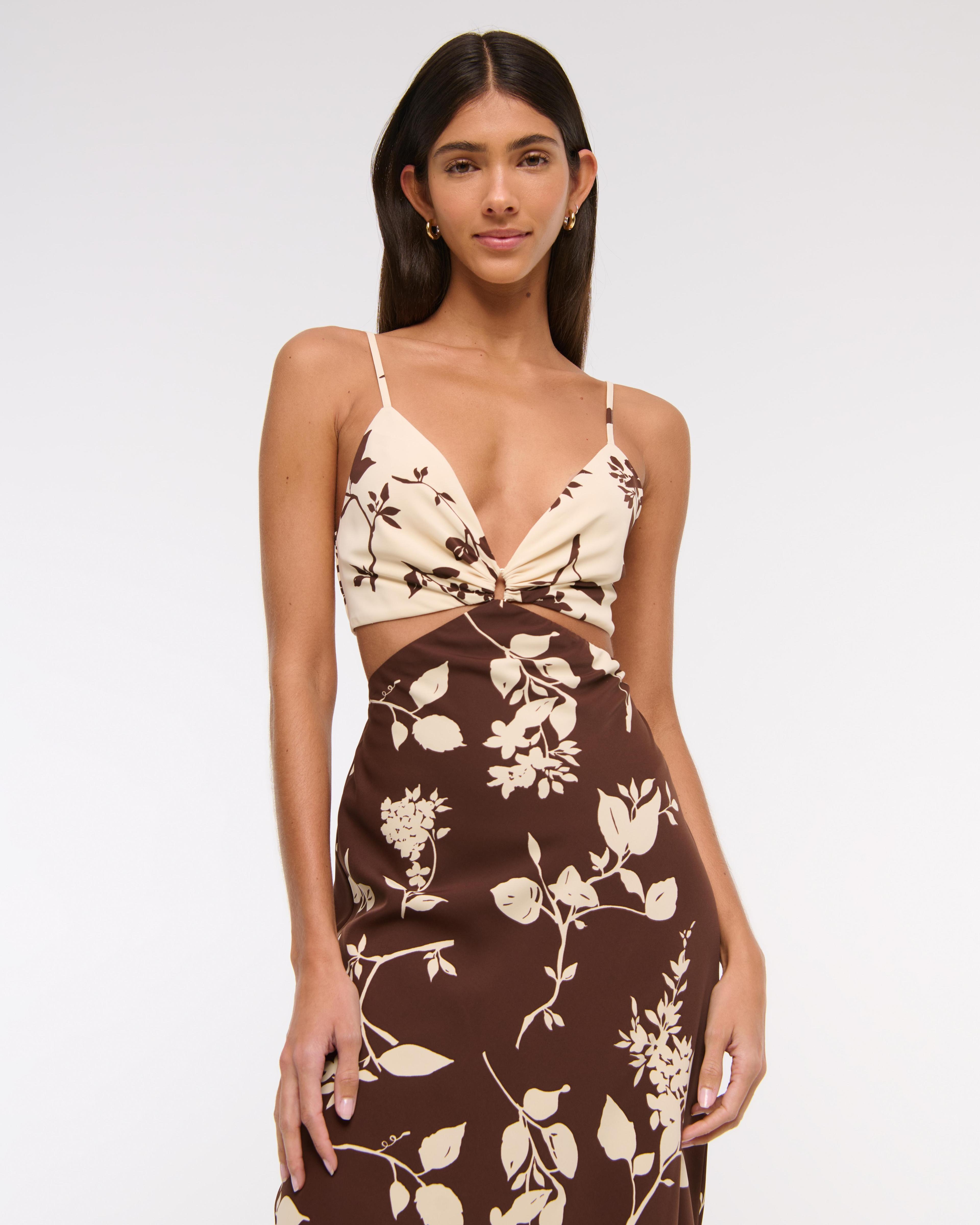 The A&F Julia Slip Cutout Maxi Dress Product Image