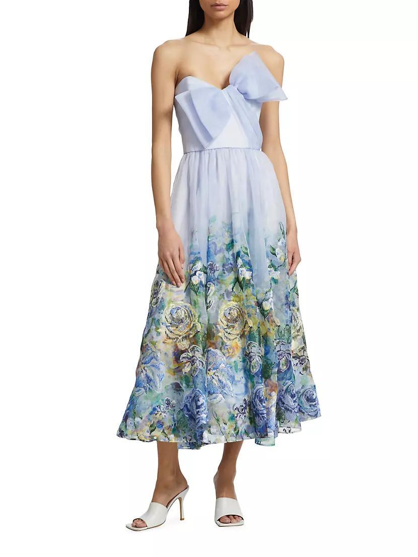 Floral Bow Cocktail Dress Product Image