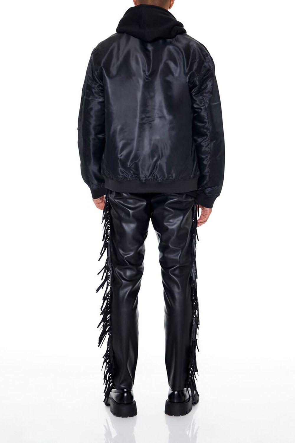 Fringe Faux Leather Slim-Fit Pants | Forever 21 Product Image