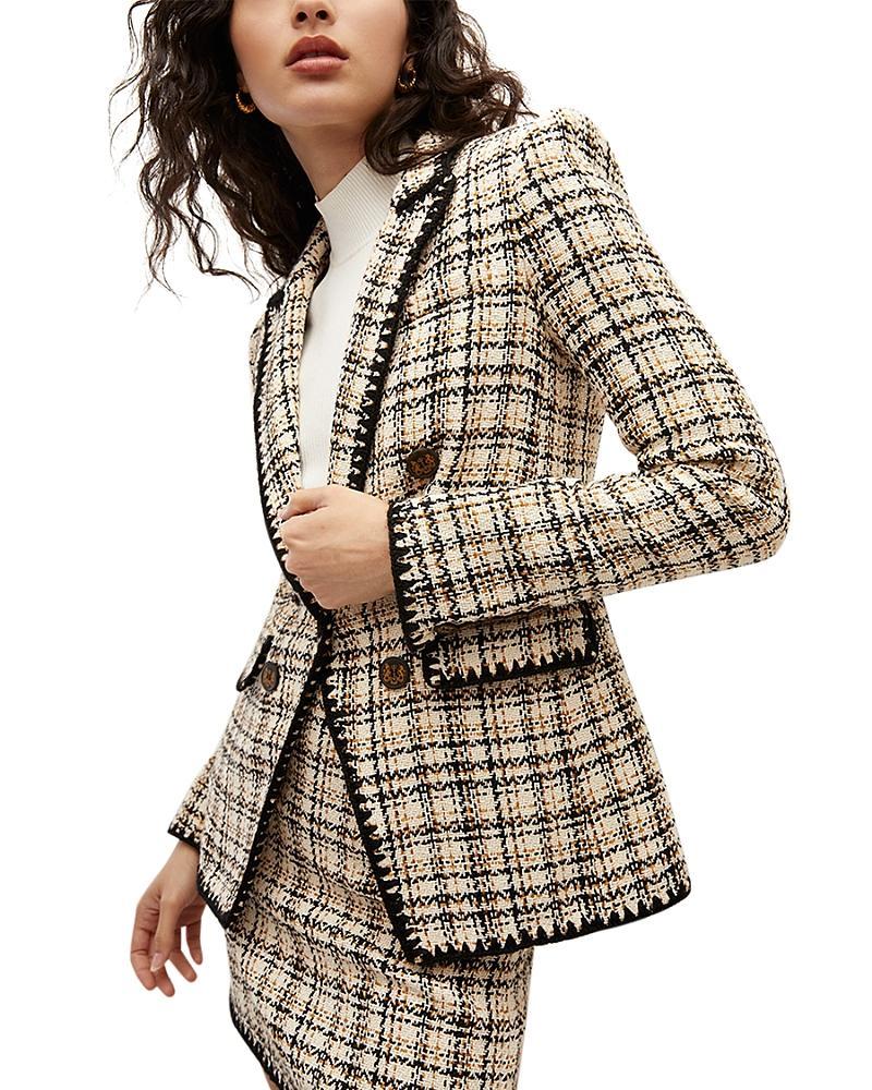 Veronica Beard Lawrence Cotton Blend Tweed Dickey Jacket Product Image