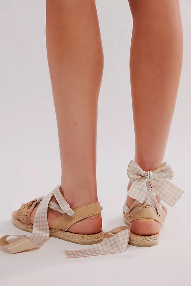 Go For Gingham Wrap Sandals Product Image