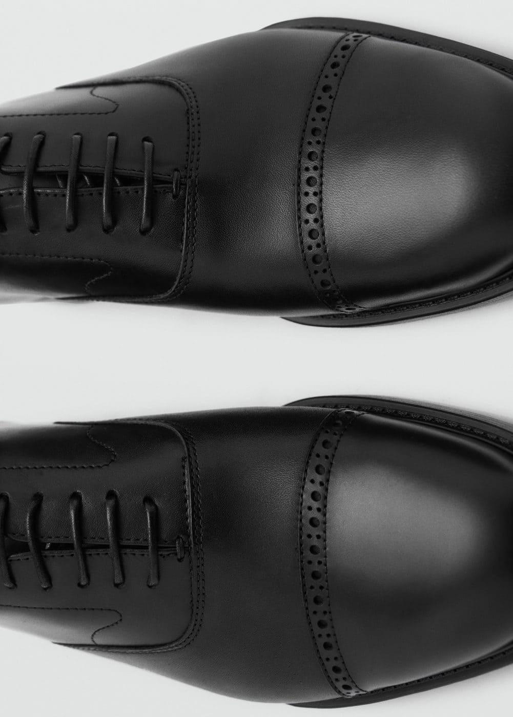 MANGO MAN - Leather suit shoes blackMen Product Image