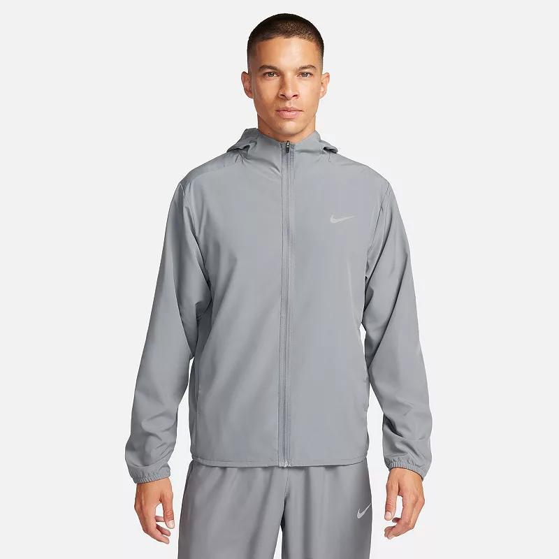 Mens Nike Dri-FIT Form Hooded Jacket Grey Gray Product Image