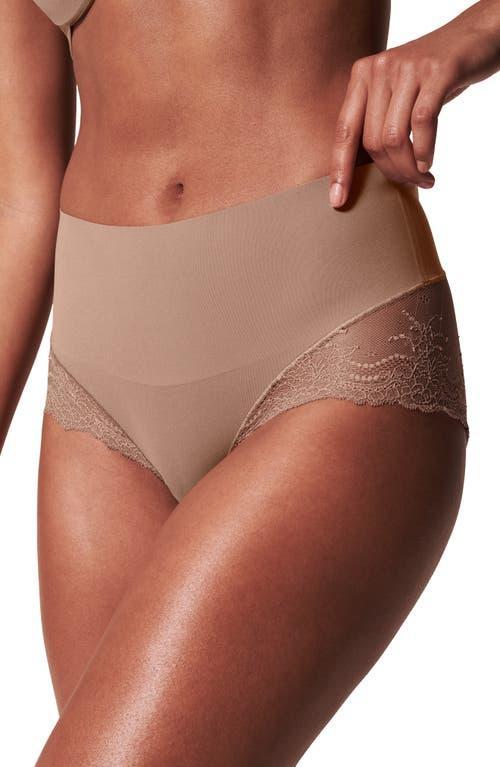 Spanx Undie-tectable Lace Hi-Hipster in black Product Image