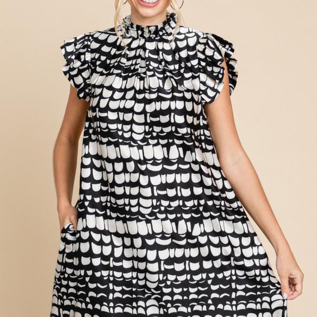 Crinkled Illusion Dress Product Image