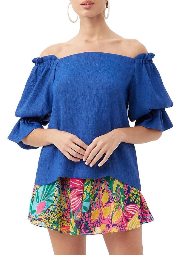 Antu Crinkled Off-Shoulder Top Product Image