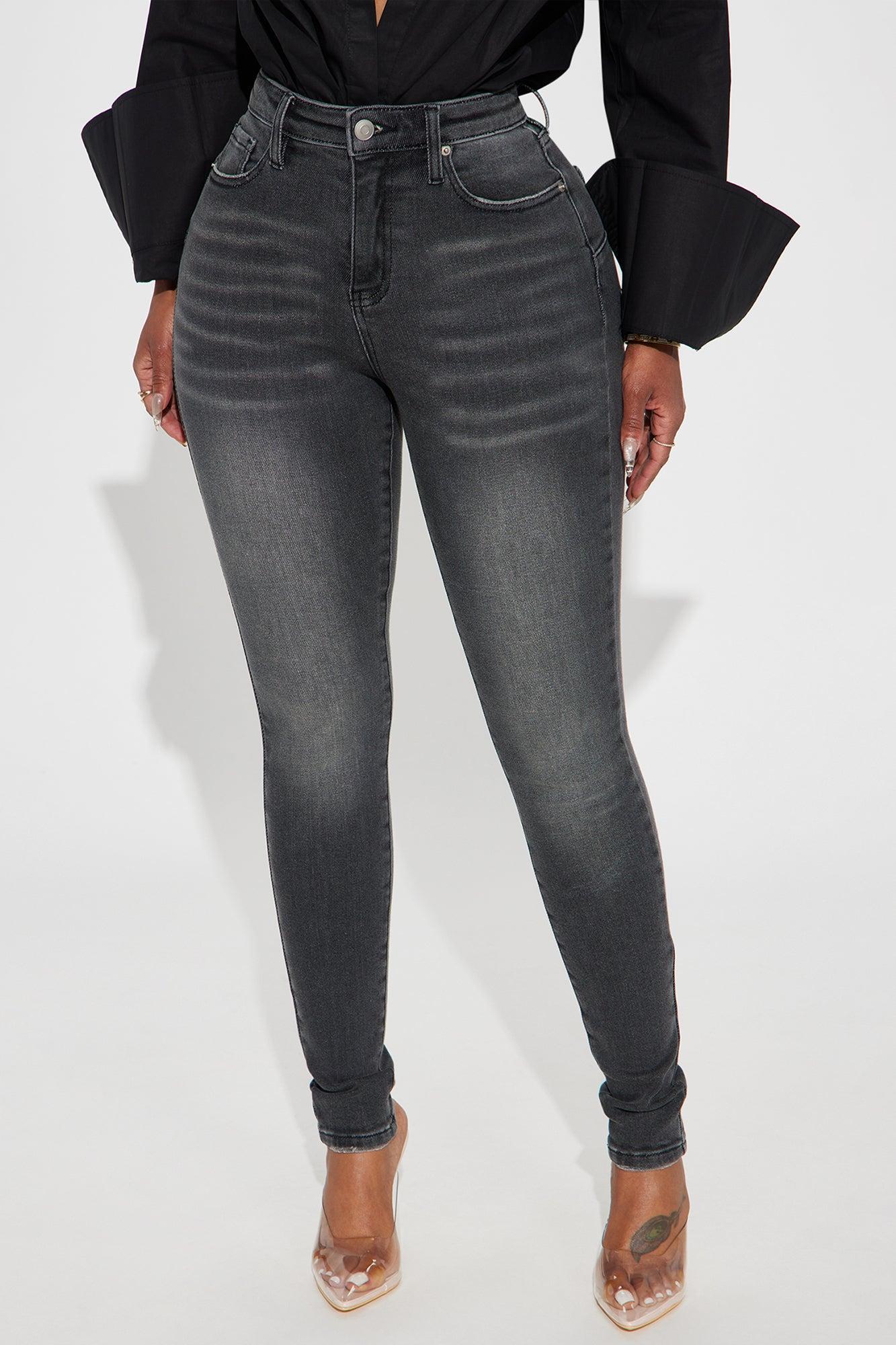 Just Right Sculpting Stretch Skinny Jeans - Grey Product Image