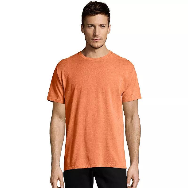 Hanes Mens Garment Dyed Cotton T-Shirt Spanish Moss 2XL Product Image