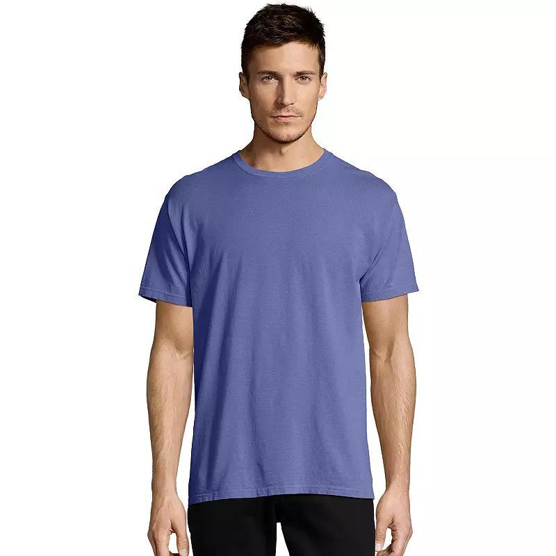 Hanes Mens Garment Dyed Cotton T-Shirt Spanish Moss 2XL Product Image