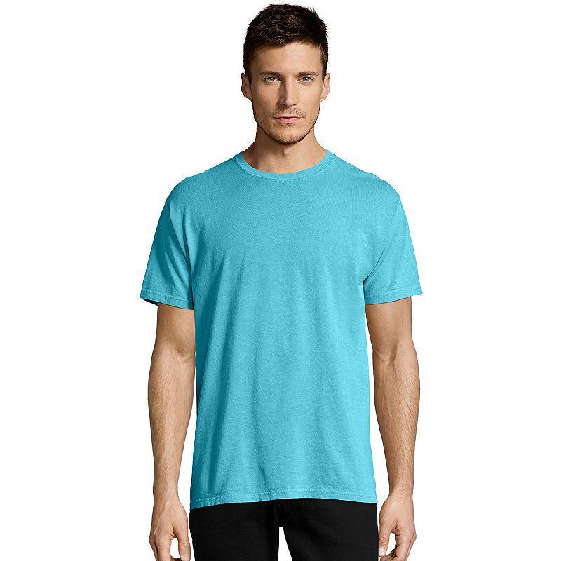 Hanes Mens Garment Dyed Cotton T-Shirt Spanish Moss 2XL Product Image