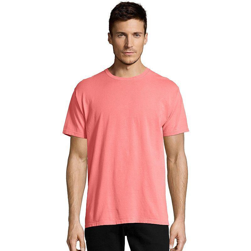 Hanes Mens Garment Dyed Cotton T-Shirt Spanish Moss 2XL Product Image