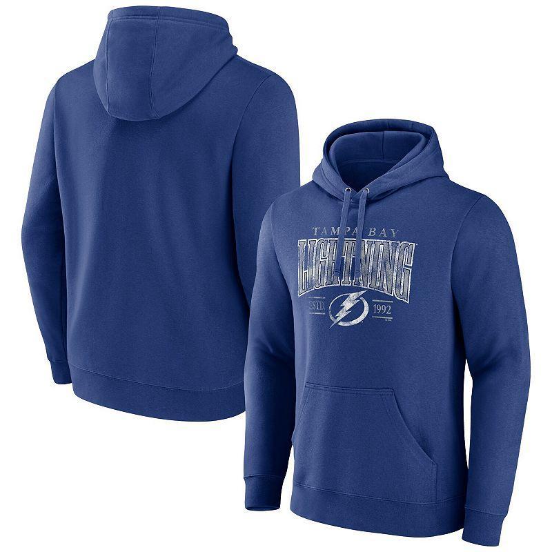 Mens Fanatics Branded Blue Tampa Bay Lightning Dynasty Pullover Hoodie Product Image