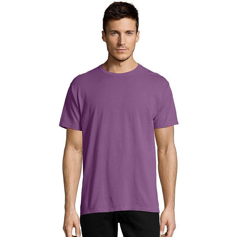 Hanes Mens Garment Dyed Cotton T-Shirt Spanish Moss 2XL Product Image