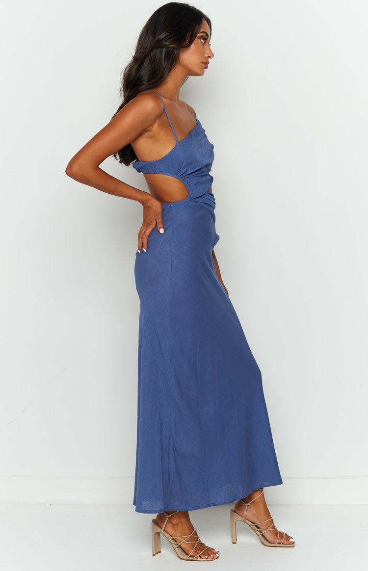 Lene Blue Maxi Dress Product Image