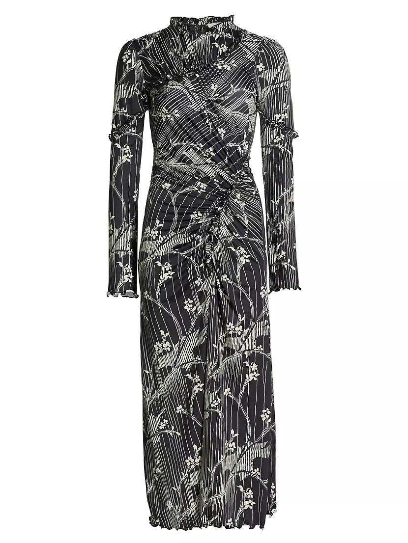 Floral Long-Sleeve Maxi Dress Product Image