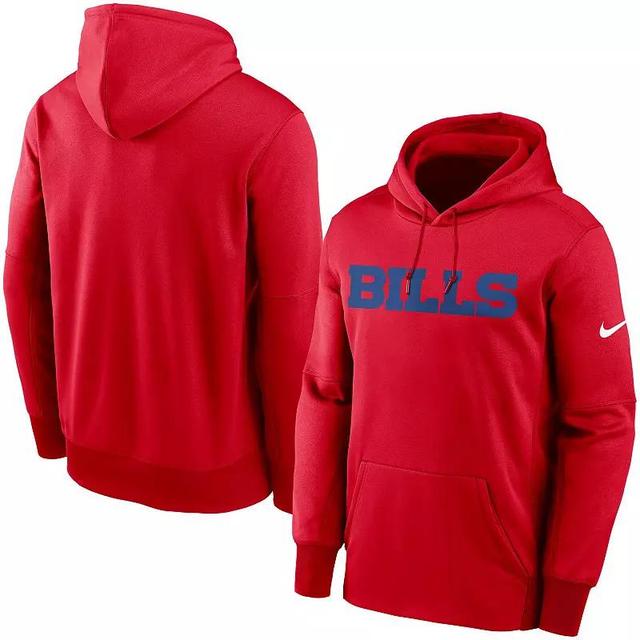 Mens Nike Buffalo Bills Fan Gear Wordmark Performance Pullover Hoodie Product Image