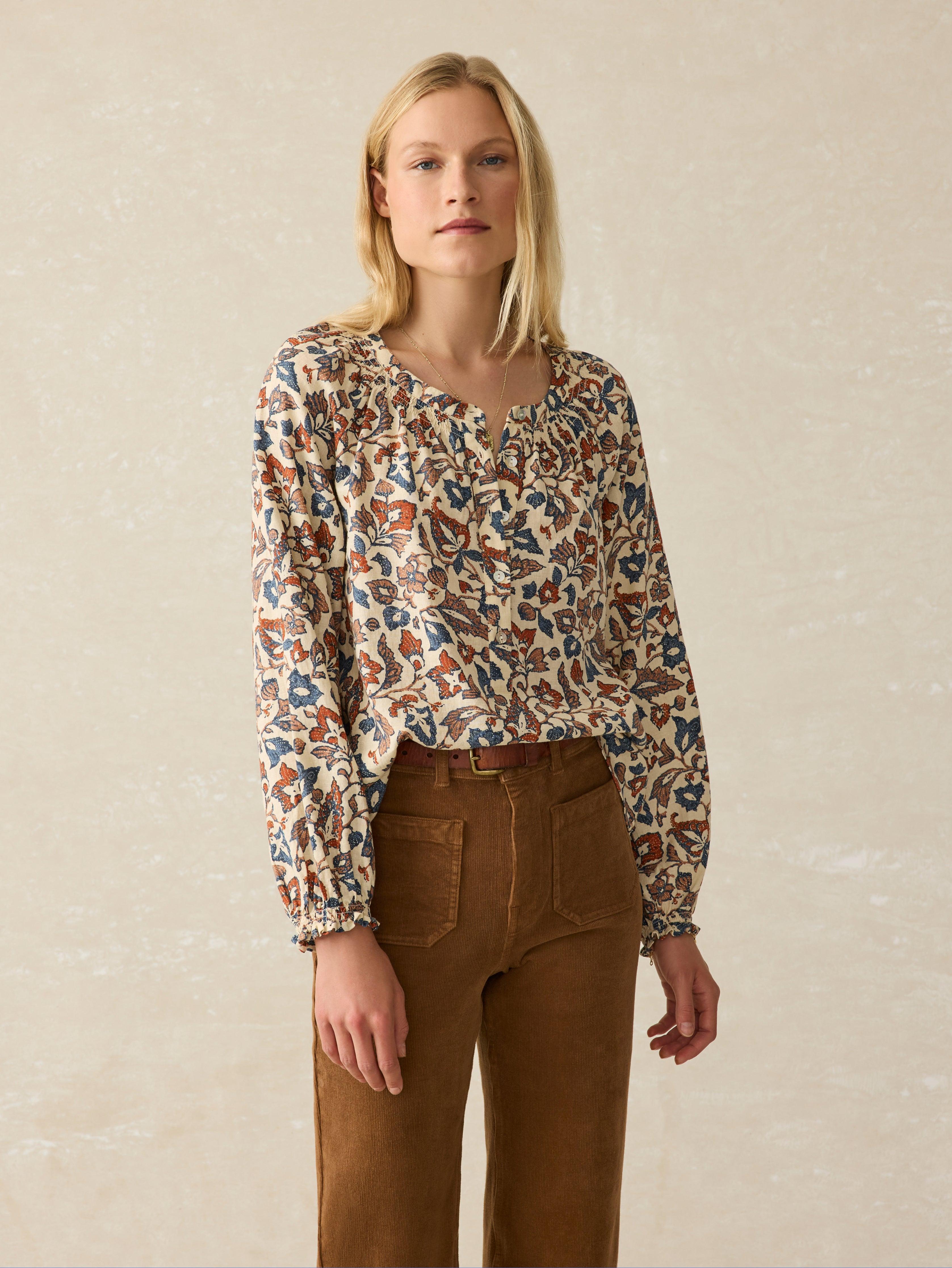 Odette Top - Ginger Maplewood Floral Female Product Image