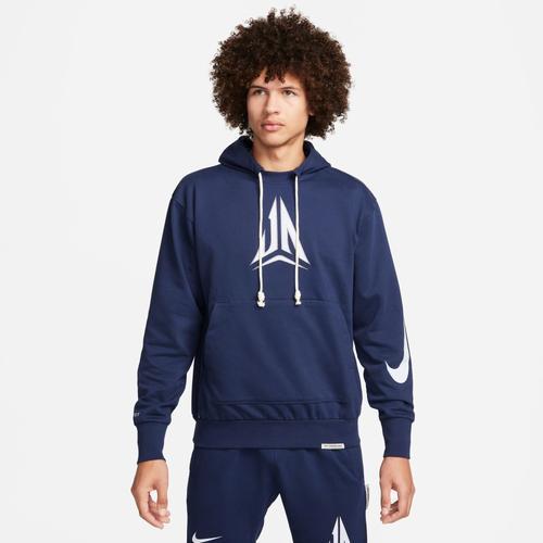 Nike Mens Ja Morant Dri-FIT Standard Issue Pullover - Midnight Navy/Football Grey Product Image