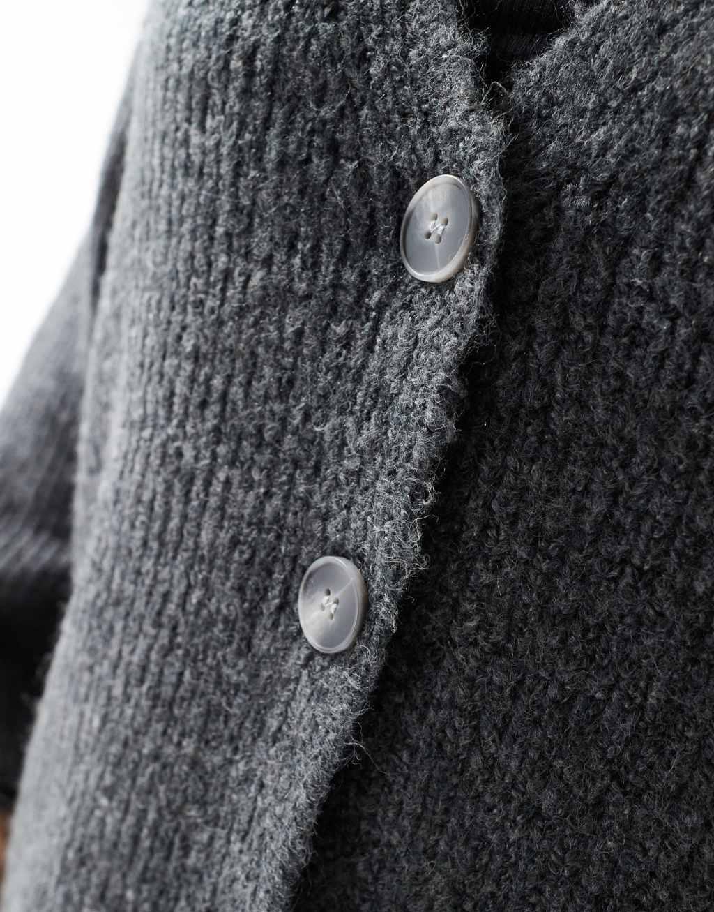 Cotton On oversized cardigan in charcoal heather Product Image