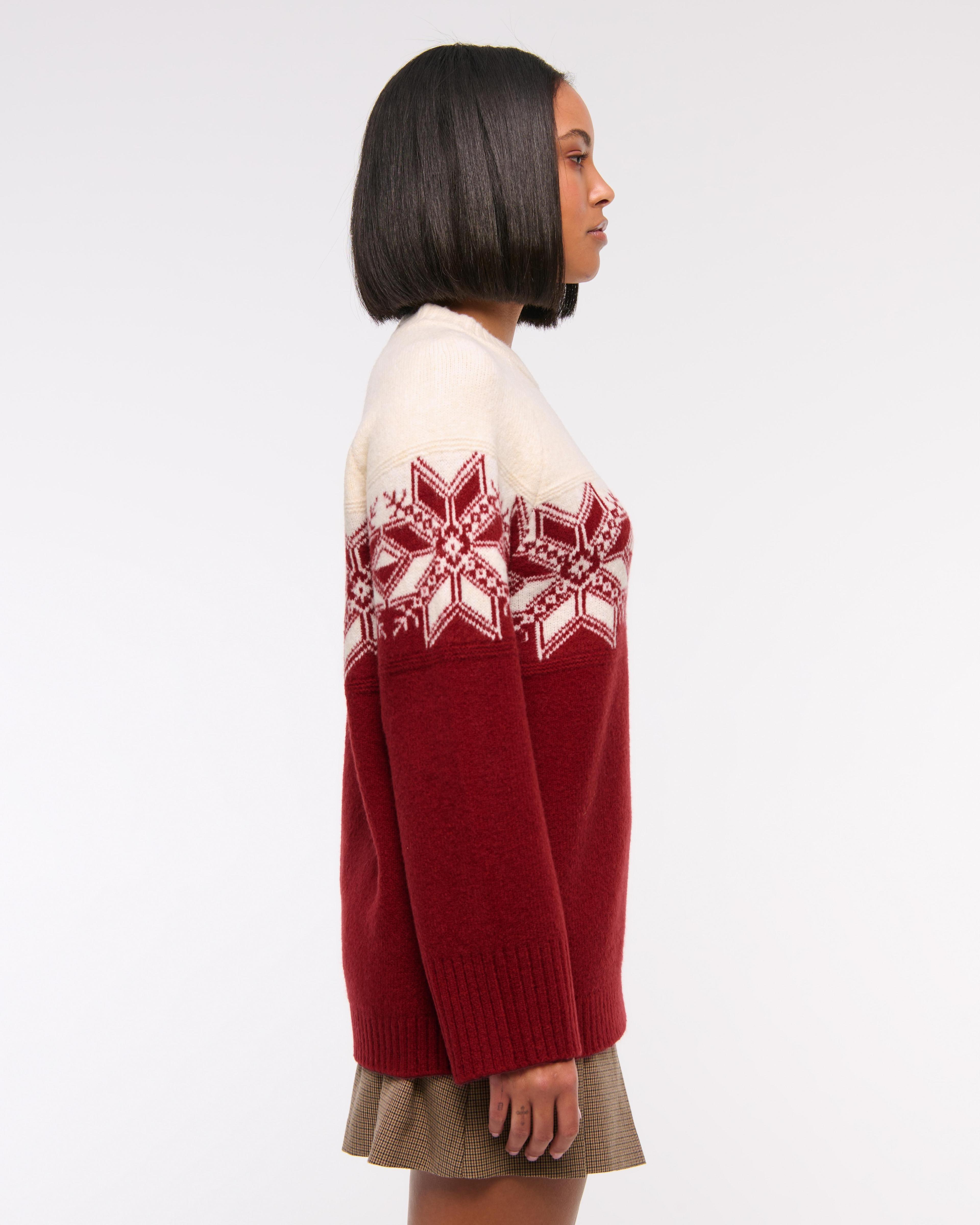 Relaxed Lounge Fairisle Crew Sweater Product Image