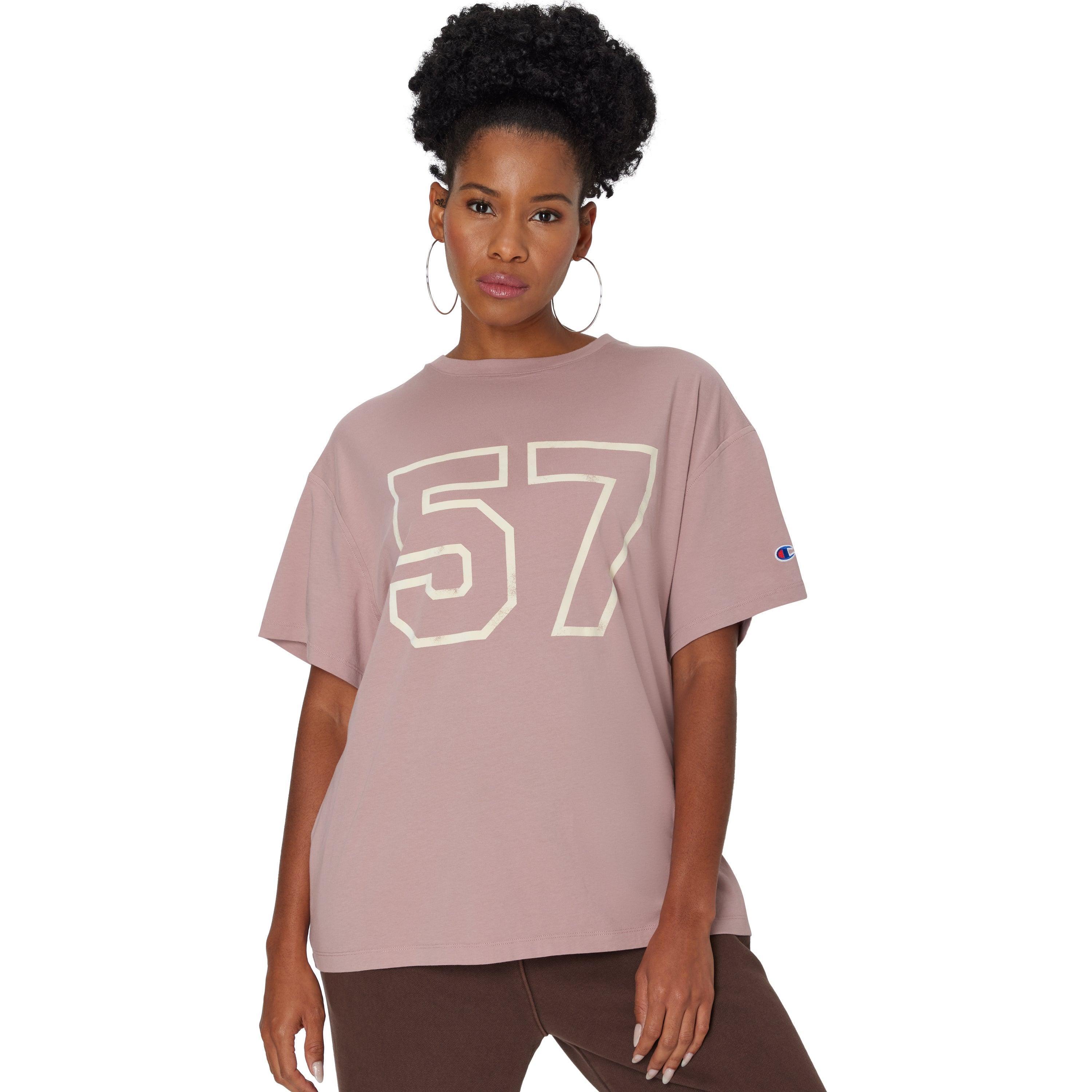 Womens Champion Graphic Stadium T-Shirt, 57 Washed Rose Quartz XS Product Image