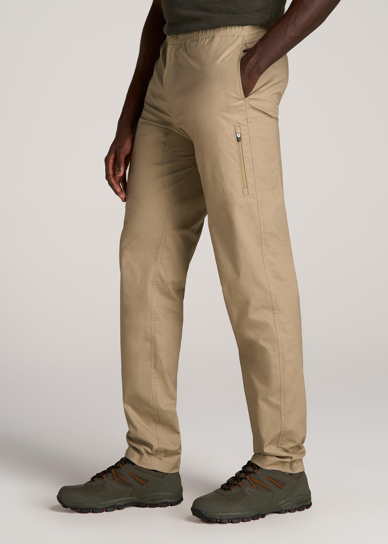 TAPERED-FIT Ripstop Pants for Tall Men in Desert Khaki Male Product Image