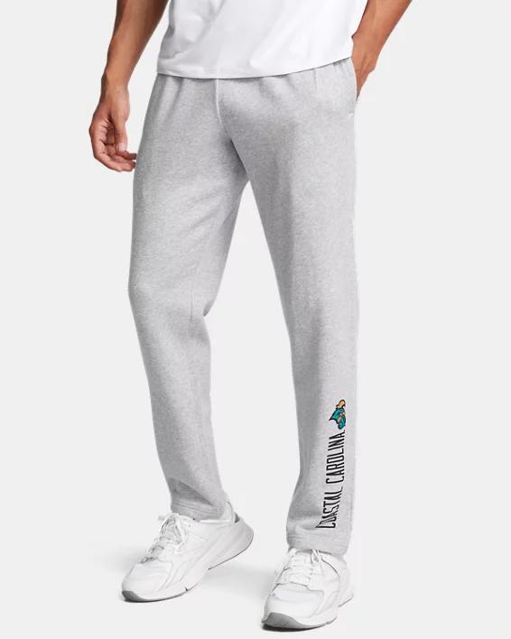 Mens UA Rival Fleece Collegiate Open Bottom Pants Product Image