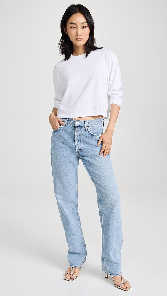 AGOLDE Lana Mid Rise Straight Jeans | Shopbop Product Image