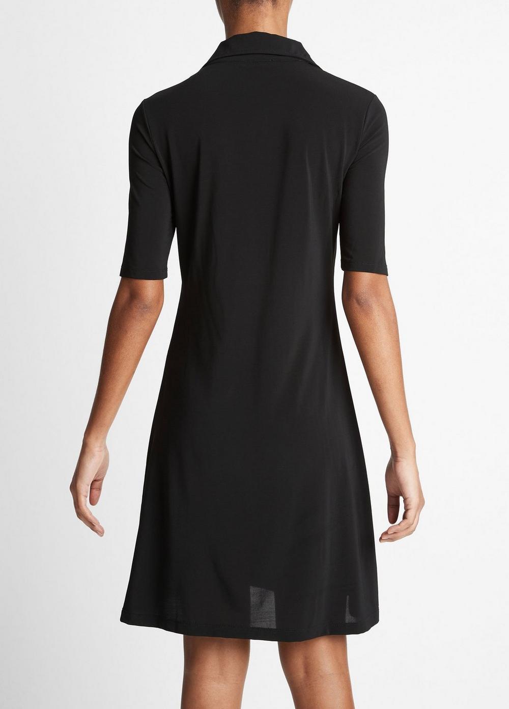 Elbow-Sleeve Polo Dress Product Image