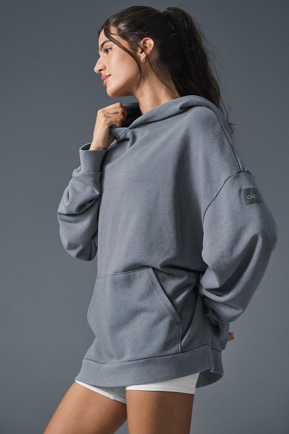 Chill Vintage Wash Hoodie - Steel Grey Wash Female Product Image