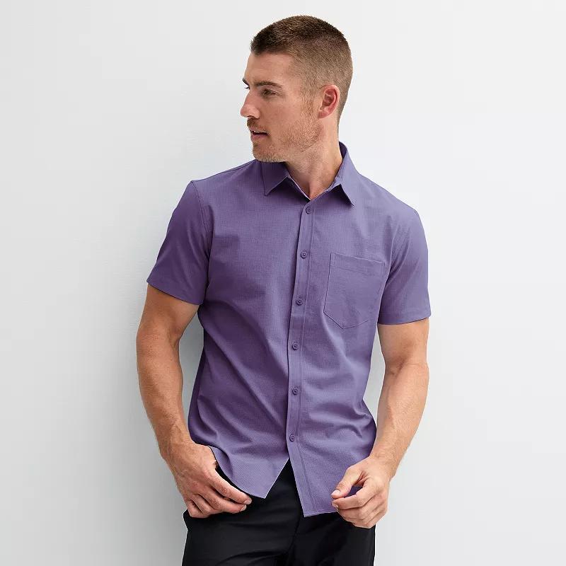 Mens FLX Slim Performance Untucked-Fit Button Down Shirt Product Image