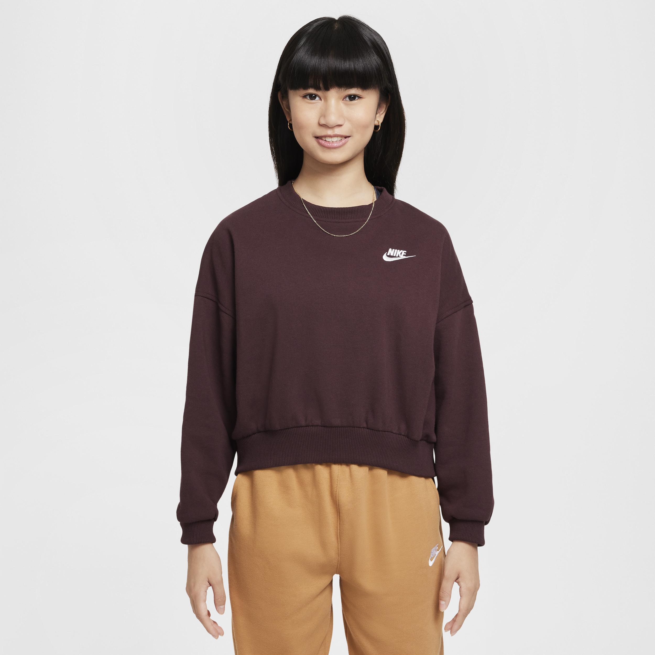 Women's Nike Sportswear Club Fleece Girls' Boxy Crew-Neck Sweatshirt product image