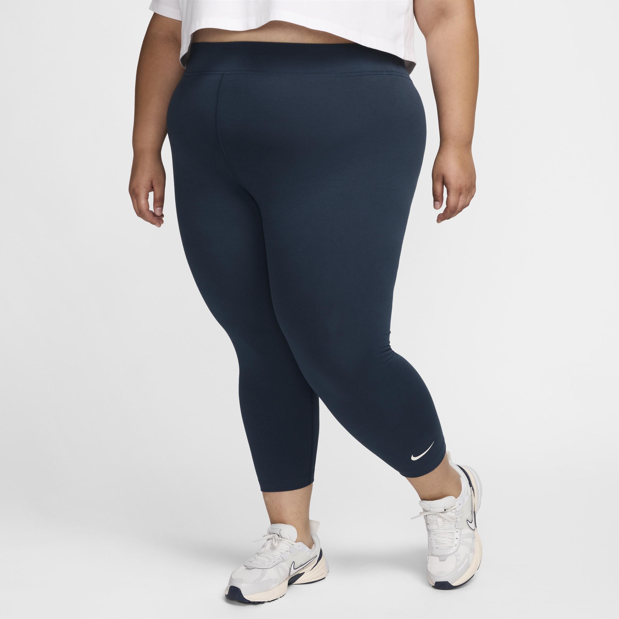 Plus Size Nike Sportswear Classics High Waisted 7/8 Leggings, Womens Armory Blue Product Image