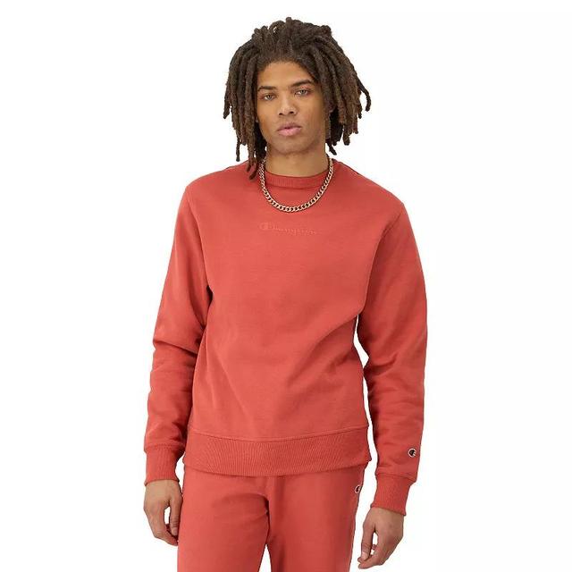 Mens Champion Powerblend Graphic Sweatshirt Red Pink Product Image