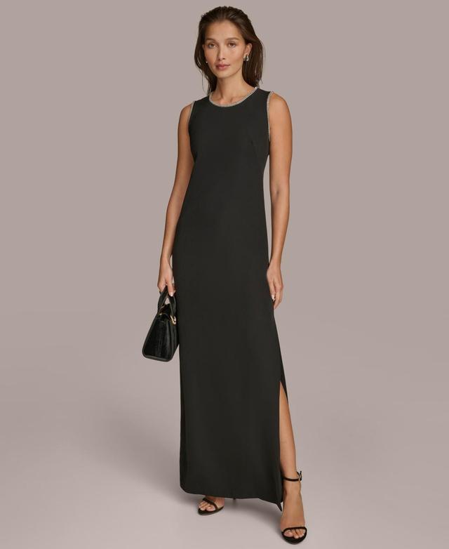 Donna Karan New York Womens Rhinestone Trimmed Gown Product Image