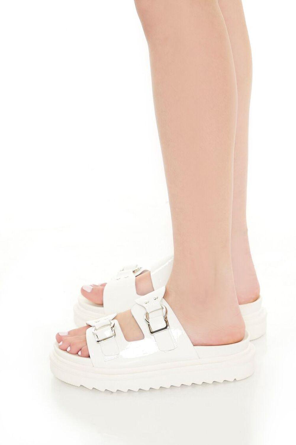 Buckled Dual-Strap Sandals | Forever 21 Product Image