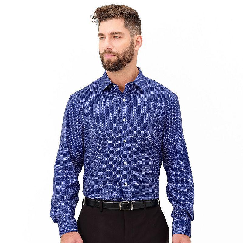 Mens Nick Graham Traveler Collection Performance Modern-Fit Stretch Dress Shirt Product Image