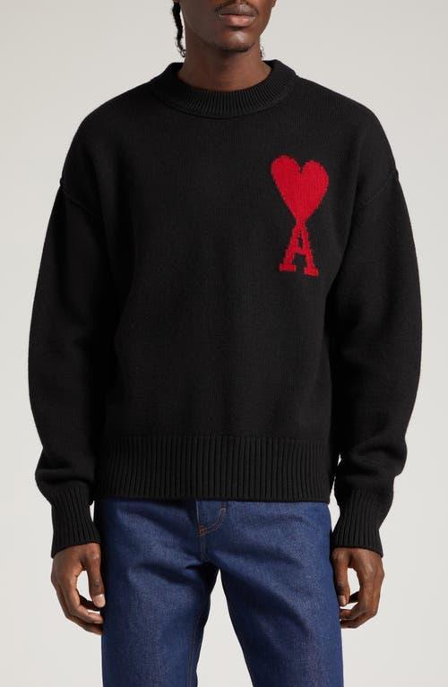 Mens Embroidered Wool Sweater Product Image