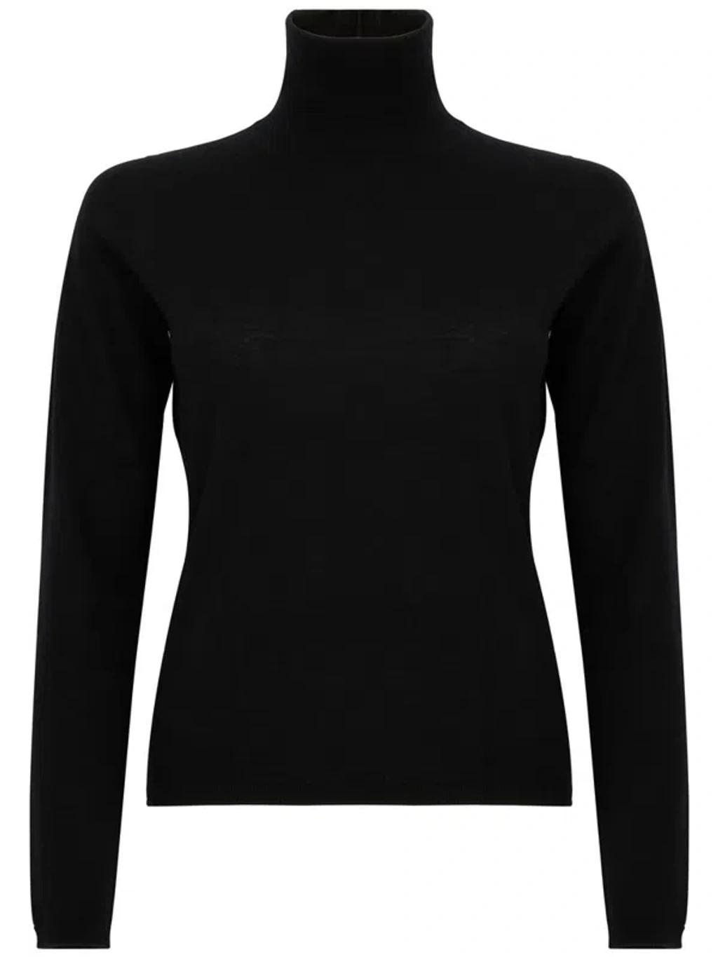 'adda' Black High-neck Sweater Product Image