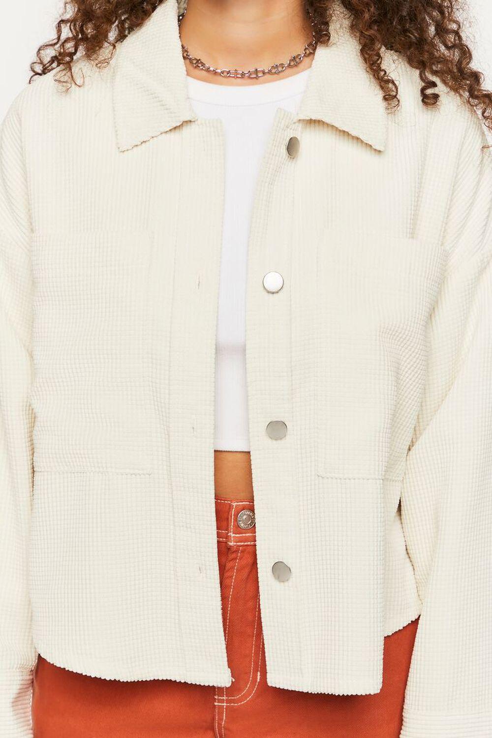 Waffle Corduroy Shacket | Forever 21 Product Image