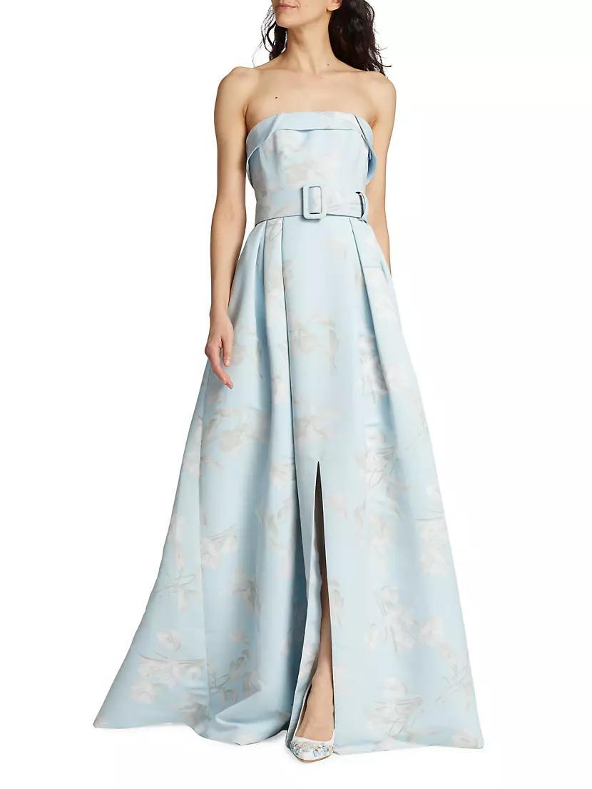 Brielle Belted Strapless Gown Product Image