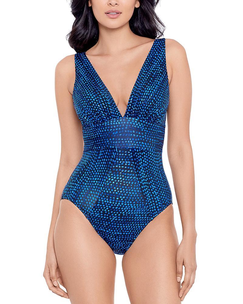 Miraclesuit Dot Com Odyssey V Neck One Piece Swimsuit Product Image