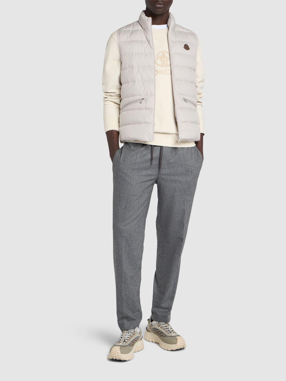 MONCLER Men's Treompan Down Puffer Vest In Off White Product Image